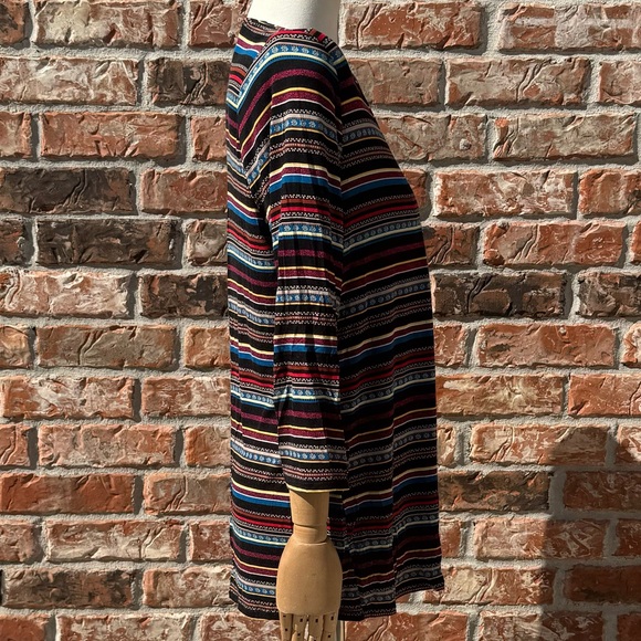 Dana Buchman multicolored striped long sleeve v-neck top / M/Excellent condition - Picture 6 of 15